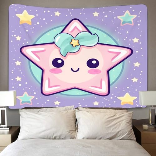 Tissu pour chambre pentagramme 3D grand format textile mural isolant - 4