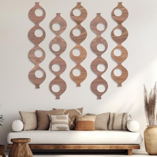 AceOrbit 10 Pack Mid Century Wall Art Wood Mid Century
