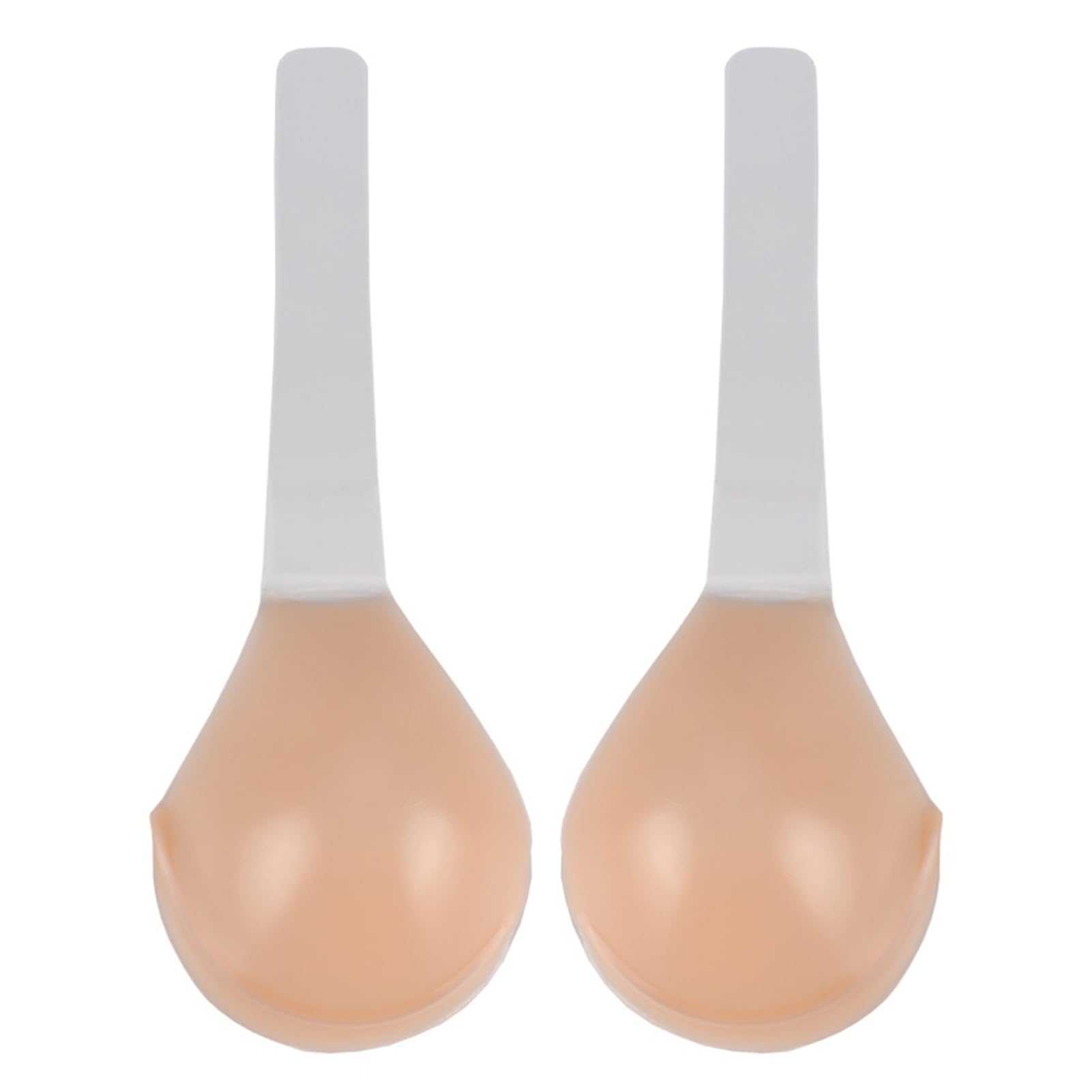 Almohadilla de sujetador parche pecho silicona sin costuras, inserciones ropa interior invisibles for formas senos falsos, mejora la comodidad y confianza Brown-F