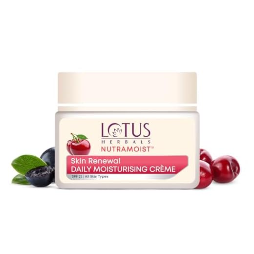 Lotus Herbals Nutramoist Skin Renewal Daily Moisturising Creme, SPF 25, 50g