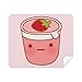 Expression Strawberry Ice Cleaning Cloth Screen Cleaner 2pcs Suede Fabric