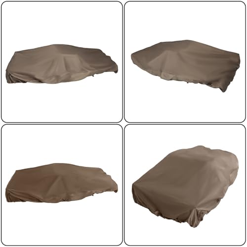 Heavy Duty Boat Cover (420D) Replacement for Pedal Boat Cover Khaki 115L x 80W