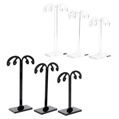 Aerveal Earrings Shelf,3 Pcs/Set Acrylic Earrings Ear Studs Display Stand Earring Display Stand, Earring Holder For Hanging Earrings #TOP7