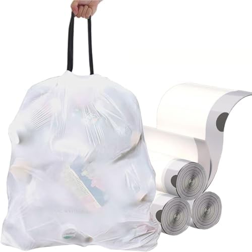 Ultra thick heavy duty Plastic 16 gallon no tear open drawstring ...