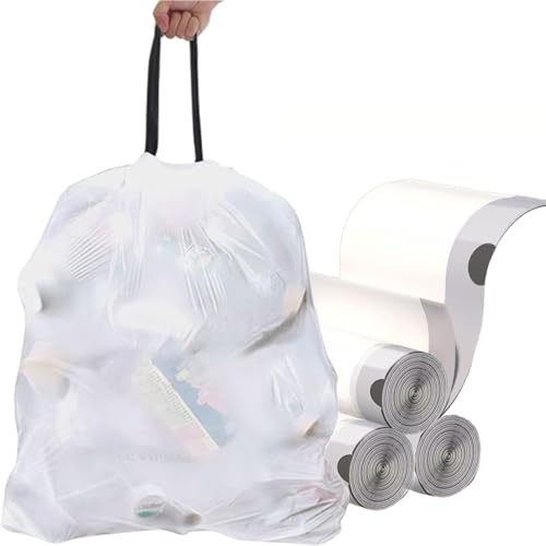GoodFinely Ultra thick heavy duty Plastic 16 gallon drawstring trash bags