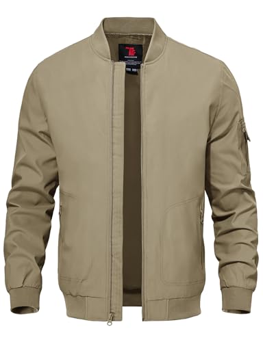 TBMPOY Men's Light Jackets Lightweight Bomber Windbreaker Jackets Casual Stylish