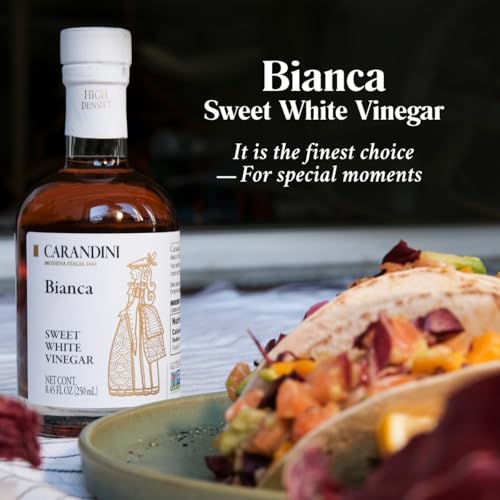 image for Carandini Bianca Sweet White Vinegar, Gluten-Free, Gourmet Italian Whi