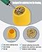 Kaisi Soldering Iron Tip Cleaner,Non-slip Silicone Holder Solder Brass Tip Cleaner Kit for Cleaning Soldering Stations,Soldering Irons Tips,With 3 solder sponge Brass Cleanr Balls (Yellow)