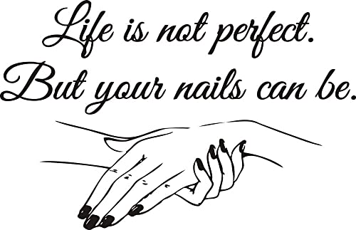 Window Vinyl Decal Nail Salon Quote Wall Sticker Nail Art Polish Wall Mural Beauty Salon Decoration Manicure Vinyl Art 58X36CM