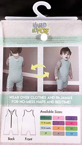Naked No More®One Piece Romper Back Zipper Bodysuit Pajamas Escape Proof Adaptive Clothing (Mom's Choice Award Winner)3