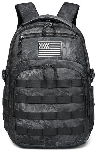 Image of Wotony Military tactical backpack, backpack for men black small tactical assault bag