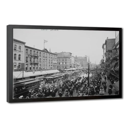 Impression sur toile Old Buffalo fete du travail cadre suspendre