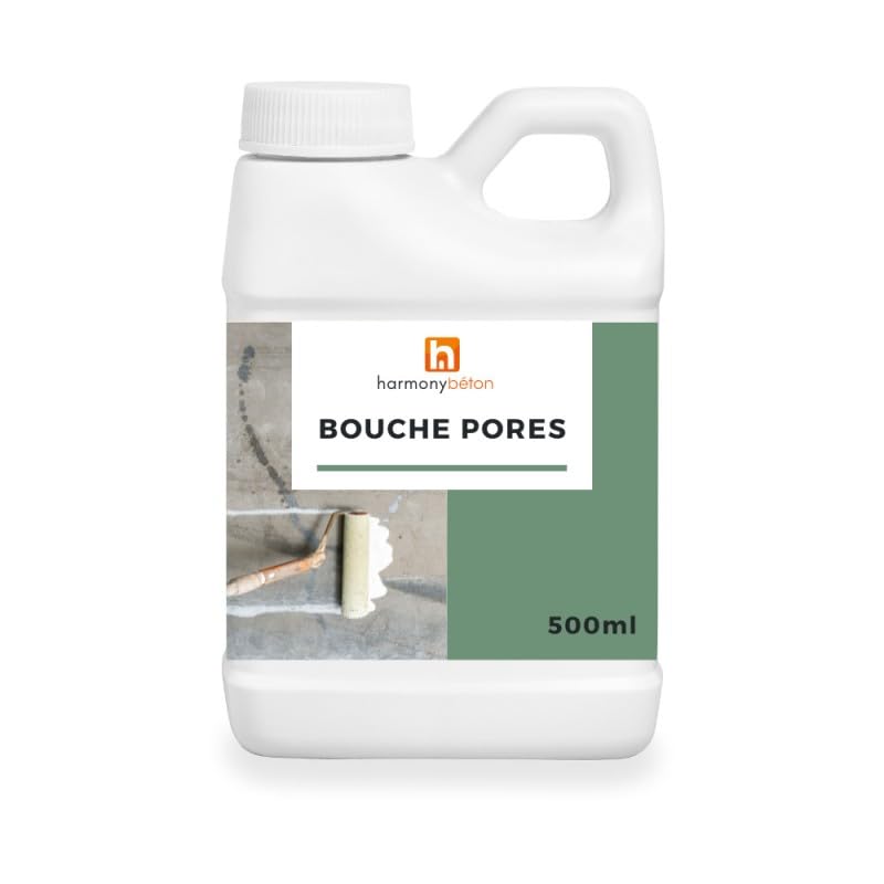 Harmony Béton - Bouche-Pores Béton – Imperméabilisant Hydrofuge pour Préparation des Supports Poreux, Couvre env. 5–6 m² – 500 mL – beton harmony