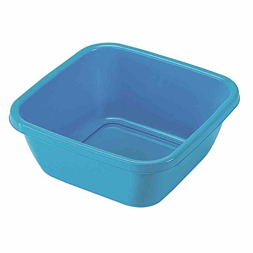 Homéa, Bassine Carrée Plastique 9L 34 x 34 x H14 cm Anthracite