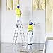 Finether 5M Escalera Telescópica de Aluminio Escalera Plegable Multifuncional Portátil Escalera Extensible...