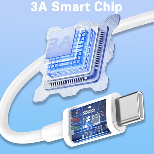 Gartmost [5-Pack] USB C à C 60W Câble de recharge rapide, 480 Transfert de données Mbps * 2M】, PD 3.0 Compatible avec iPhone 17/16/15 Plus Pro Max, MacBook, et plus (blanc)