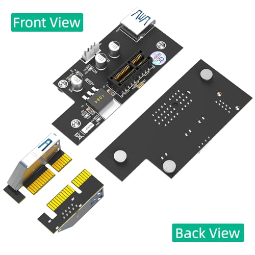 Mustpoint PCI Express PCI-E 1X to 1X/4X/8X/16X Riser Card with Magnetic Foot Pads