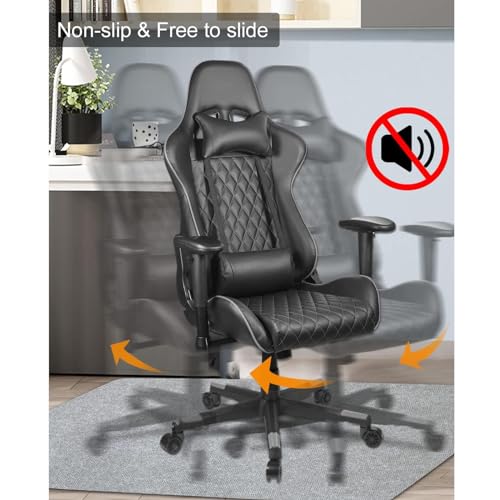 Tapete de cadeira para tapete de deslizamento fácil, suporte antiderrapante, fácil de limpar, tapete