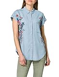 desigual maxikleid blau blumiges Camouflage-Muster Desigual Womens CAM_Sullivan T-Shirt, Blue, M