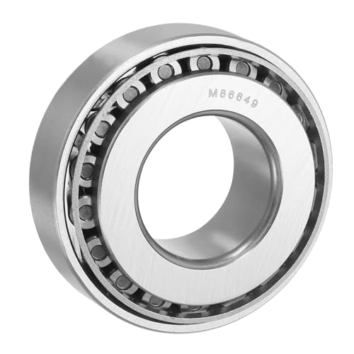 uxcell M86649/10 Tapered Roller Bearing Cone and Cup Set, 1.18" Bore x 2.52" OD x 0.89" Thick, Chrome Steel Taper Bearing Set, ABEC-3