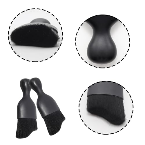 Yinluluna Car Interior Cleaning Brush, Automotive Interior Dusting Brush, Soft Fur Car Cleaning Tool for Air Conditioning Vents, Dashboard, Leather or Computer etc (Black)