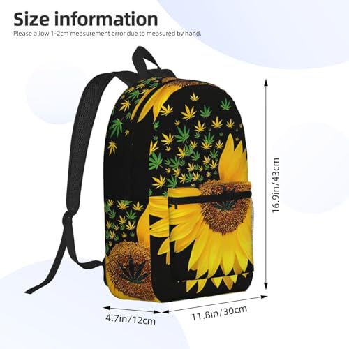 Sac à dos pour ordinateur 43,2 cm noir avec poches et motif floral de voyage - 4