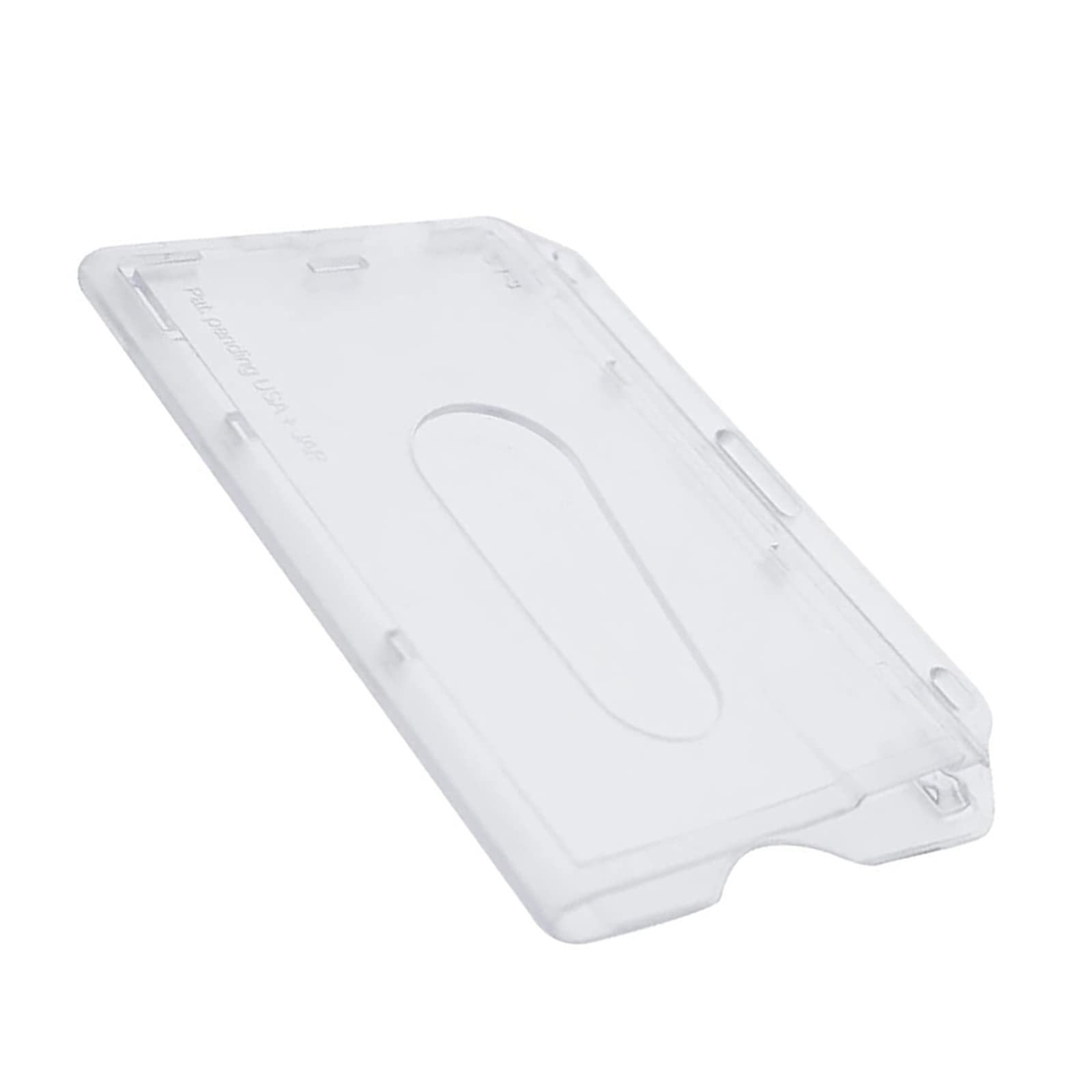 Amazon.co.jp: 1枚用 横型 IDカードケース ハード 社員証