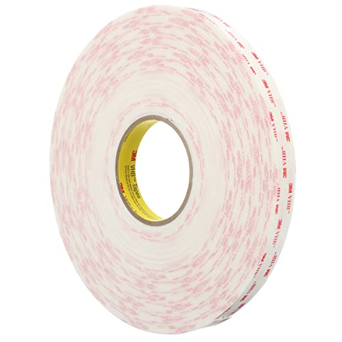 Image of 3M VHB 64634-case Tape Small Pack, 3 /4 in x 36 yd 45.0 mil, 4945, Foam, White (Pack of 3)