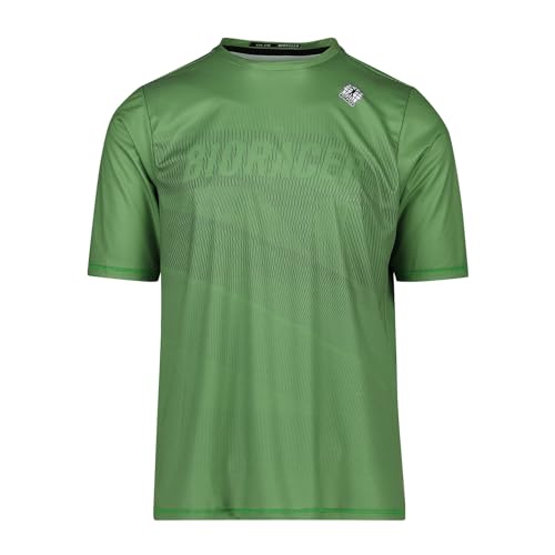 BIORACER Off-Road Maillot de Cyclisme VTT/Gravel été pour Homme, Vert, Manches Courtes, Tissu Respirant et résistant, Taille XS