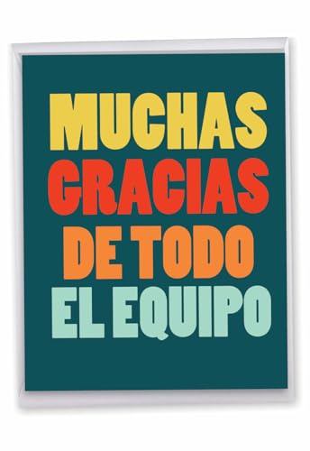 NobleWorks - Large Group Thank You Card in Spanish (8.5 x 11 Inch)...
