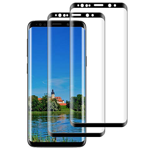 2 Unidades Protector Pantalla para Samsung Galaxy S9 Plus Cristal Templado, Dureza 9H Película Protectora de Vidrio Templado