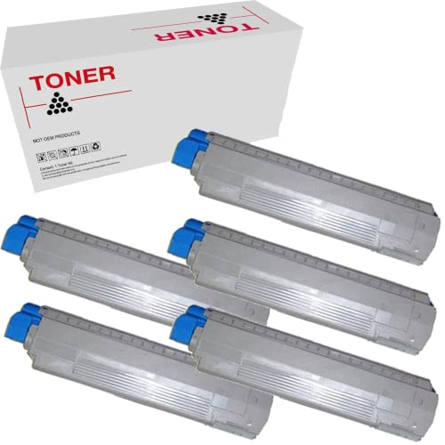Cartouches de toner OKI MC853 MC873 MC883 compatibles haute qualité pack de 5