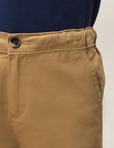 Image of Amazon Brand - Symbol Boy's Cotton Chino /Cargo Shorts | Elasticated Waistband | Age 6-14 Years