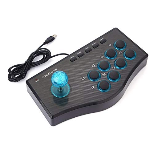 Contrôleur de Jeu Filaire USB 3 en 1 bâton de Manette de Combat d'arcade pour Ordinateur PS3 Console de Jeu de Conception d'ingénierie de Manette de Jeu Cover