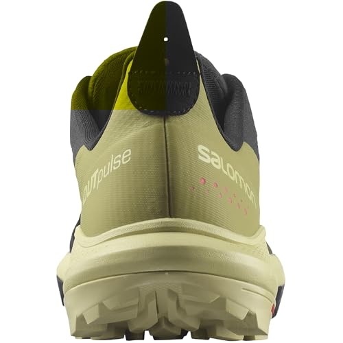 Salomon Tênis de escalada masculino Outpulse, Preto/verde alho-porquinho/vermelho papoula, 10