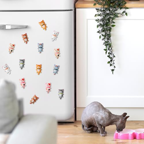 Imanes decorativos de gatitos WATINC 14 unidades miniatura 6