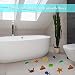 Comius Sharp Antideslizante bañera Pegatinas, 10 Piezas Pegatinas Antideslizante Bañera Bebe,mar Criatura,Flores,Ducha...