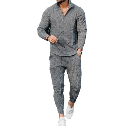 Shirt manches longues homme zippé et pantalon : l'ensemble confort mi-saison