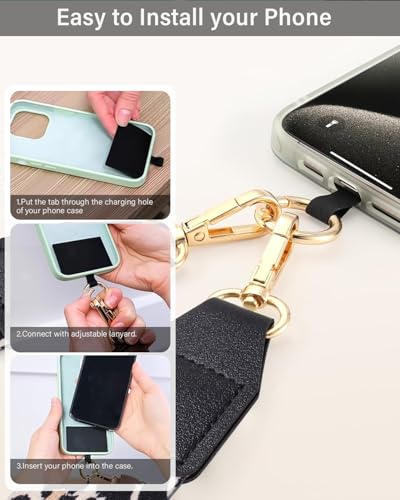 Image of 3 in 1 Strap for Bogg Bag& Clip and Go Strap for Phone with Wallet Crossbody Phone Lanyard Cellphone Lanyard for Women