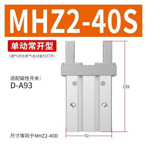 Pince pneumatique MHZ2 cylindre parallèle à double effet modèle 32D