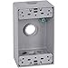 Master Electrician FSB50-4 Weatherproof 1 Gang Rectangular Outlet Box