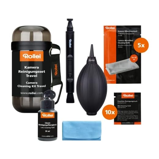 Rollei Kamera | Reinigungsset Travel | Set zur Linsen-, und Objektivreinigung