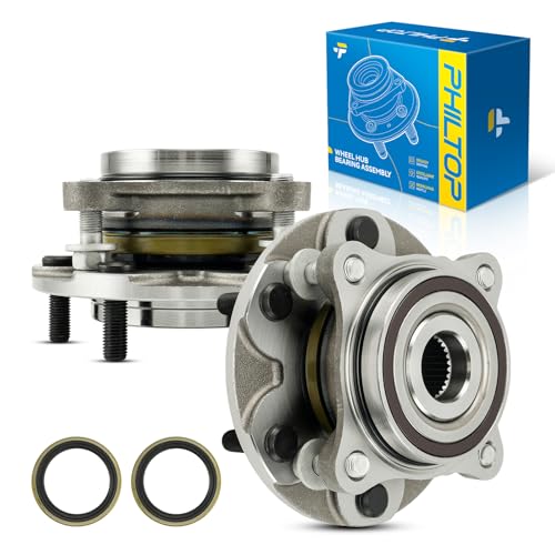 PHILTOP 950001 515201 2pcs Front Wheel Hub Assembly Fit for Toyota Tacoma 2005-2021, Toyota 4Runner 2003-2021, Lexus GX460 2010-2021, Toyota FJ Cruiser 2007-2014, Lexus GX470 03-09 Wheel Bearings 4WD