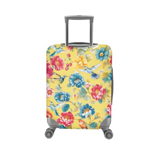 Housse valise extensible lavable réutilisable spandex motif oiseau
