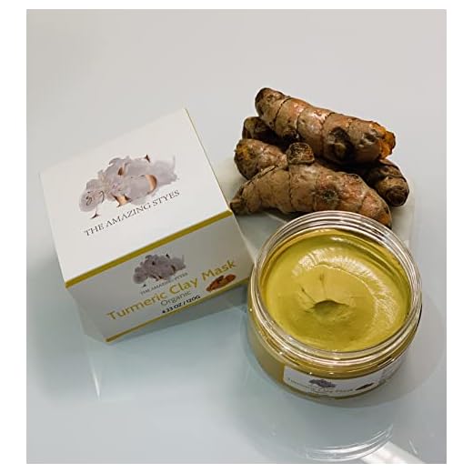 Turmeric Clay Mask Organic Ingredients Bentonite, Turmeric, Ginger Roots, Vitamin C Face Mask, Aloe Barbadernsis, Golden Chamomile, for Brighten, Tone, Radiant Skin Acne Control, and eczema, Cleaning smooth skincare 4.23 Oz