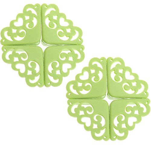 Syga8 Pcs PVC Silicone Hollow Out Style Furniture Desk Coner Protector Child Proof Corner Safety Bumpers Baby Toddler Corner Guards Cover Desk Table Corner Edge Guard