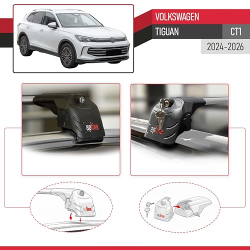 Barres de toit Tiguan résolvez le manque d'espace de coffre