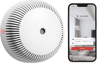 X-Sense Smart Wi-Fi Smoke Alarm Detector with Replaceable Battery, Silence Button, Self-Check Function, Conforms to EN 14604 Standard, XS03-WX (Wi-Fi Connected)