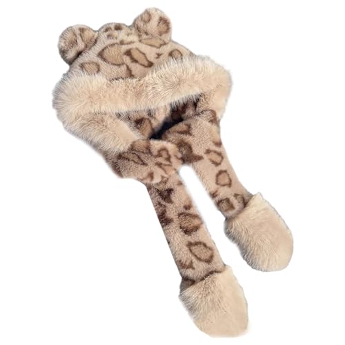 Bonnet de trappeur en peluche contre le froid pour femme et fille