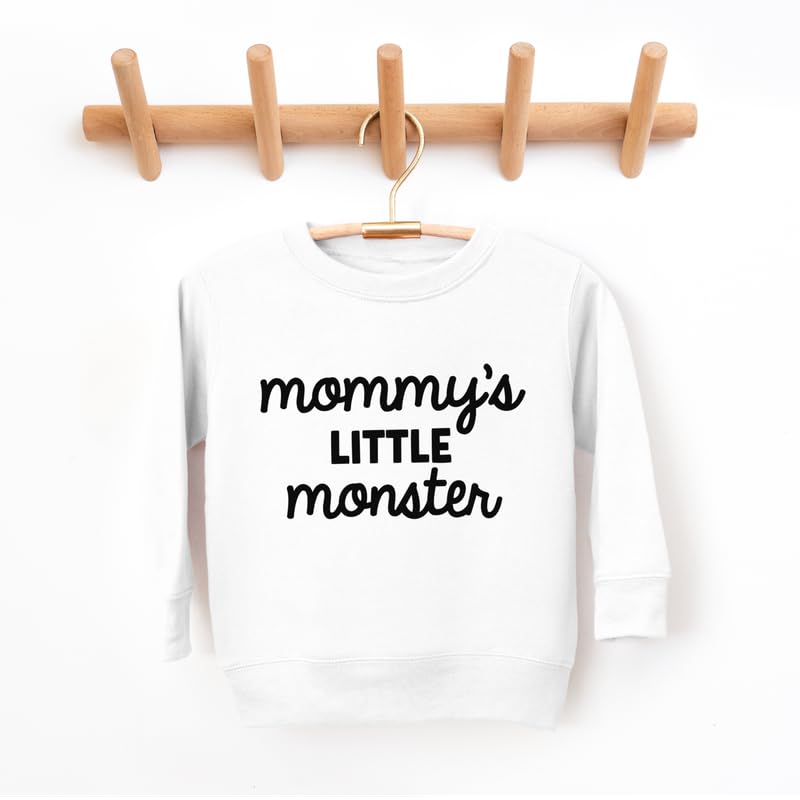 Bump and Beyond Designs Cute Toddler Halloween Sweatshirt for Boys and Girls, Mommy's Little Monster3